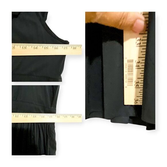 Maggy London black Sleeveless ruffle Mini Dress, Size 10, New with tag - Picture 12 of 12